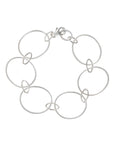 Circles Oval Bracelet Silver